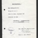 ISA Award Doc: Grenadier-Regiment 352 (246. Volksgrenadier-Division) (Awarded 1945 - Aachen, Ardennes!)