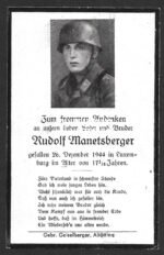 TOP Death Card of Fallschirmjäger - KIA in Ardennes (!) (Camo & Helmet!)