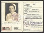 DRK-Personalausweis for DRK-Helferin (Soest, 1943)