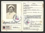 DRK-Personalausweis for DRK-Helferin (Bamberg, 1942)
