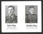 Death Card of 2 Brothers - KIA In Italy (Luftwaffe) and France 1944 (Waffen-SS)!
