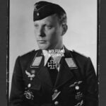 Wartime Signed Portrait of Rudolf Schoenert – Nachtjagdgeschwader 2 & NJG10 (Eichenlaub, 64 Victories - 7th highest scoring Night Fighter Ace!)