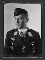 Wartime Signed Portrait of Rudolf Schoenert – Nachtjagdgeschwader 2 & NJG10 (Eichenlaub, 64 Victories - 7th highest scoring Night Fighter Ace!)