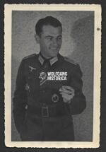 Portrait of Wehrmacht Oberleutnant wearing Deutsches Kreuz in Gold