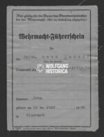 Wehrmacht Führerschein of Luftwaffe Flak Officer - Reserve-Flak-Abteilung 304 (later Fallschirm-Artillerie-Regiment 6) - Image 3