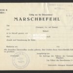 "Marschbefehl" of the Germanische-SS Flandern (Germaansche-SS Vlaanderen) (!)