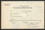 "Marschbefehl" of the Germanische-SS Flandern (Germaansche-SS Vlaanderen) (!)