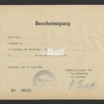 Permission to have a Radio - Antwerp 1944 - Feldkommandantur 520