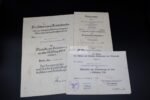 3x Award Docs (13. Marz 1938, 1. Oktober 139 & VWA Schwarz) - Infanterie-Regiment 19 & 119 "List" (Wounded in 1940!)