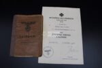 Soldbuch & EK2 Award Doc: Artillerie-Regiment 33 (15. PGD) - EK2 & VWA on the Western Front 1944-45 - France & Ardennes (!) - Image 2