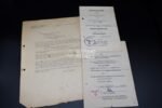 Award Document set of Festung Lorient - Marineflakbrigade & Wehrmacht-Regiment Lorient 3 - Wounded March 1945 (!) - Image 8