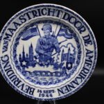 Porcelain Plate "Bevrijding van Maastricht door de Amerikanen - 14 Sept. 1944"