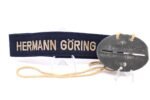 Set of worn "Hermann Göring" Cuff title & Erkennungsmarke