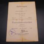 Wound Badge in Black Award Doc: Sicherungs-Bataillon 738