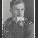 Luftwaffe Soldier with Panzer Skulls on Collar Tabs (!)