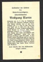 Death Card of Wolfgang Martin (Ritterkreuzträger) - Image 2