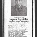 Death Card of SS-Sturmmann in SS-Panzer-Regiment in Normandy