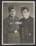 Flak & Kriegsmarine Soldier Studioportrait - KM wearing Cap Badge!