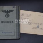 KIA Wehrpass of U-Boot "U-449" (previously sailed on the Admiral Graf Spee)