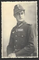 Studioportrait Wehrmacht Soldier Funker