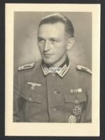 Studioportrait Wehrmacht Soldier wearing ASA, EK1 and VWA