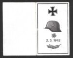 Death Card: Jäger-Regiment 204 of the 97. Infanterie-Div. "Spielhahnjäger" (Top Photo) - Image 2