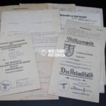 2x Award Doc: Jäger-Regiment 49 (28. Jäger-Division)