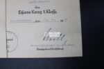 6x Award Docs: Pionier-Bataillon 122 (NKS, EK1...) (Kurt Chill signature!) - Image 6