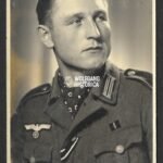 Studioportrait Wehrmacht Soldier wearing ISA