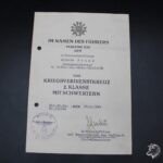 KVK2X Award Doc: Musikkorps/ 4. SS-Polizei-Division (Signed by Fritz Schmedes - later with Dirlewanger!)