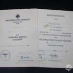 2x Award Docs: Fallschirm-Aufklärungs-Abt. 12 (Normandy)