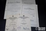 Award Doc Set of Major Strauss (Signature von Blomberg!)