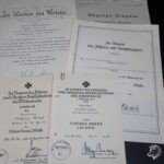 Award Doc Set of Major Strauss (Signature von Blomberg!)