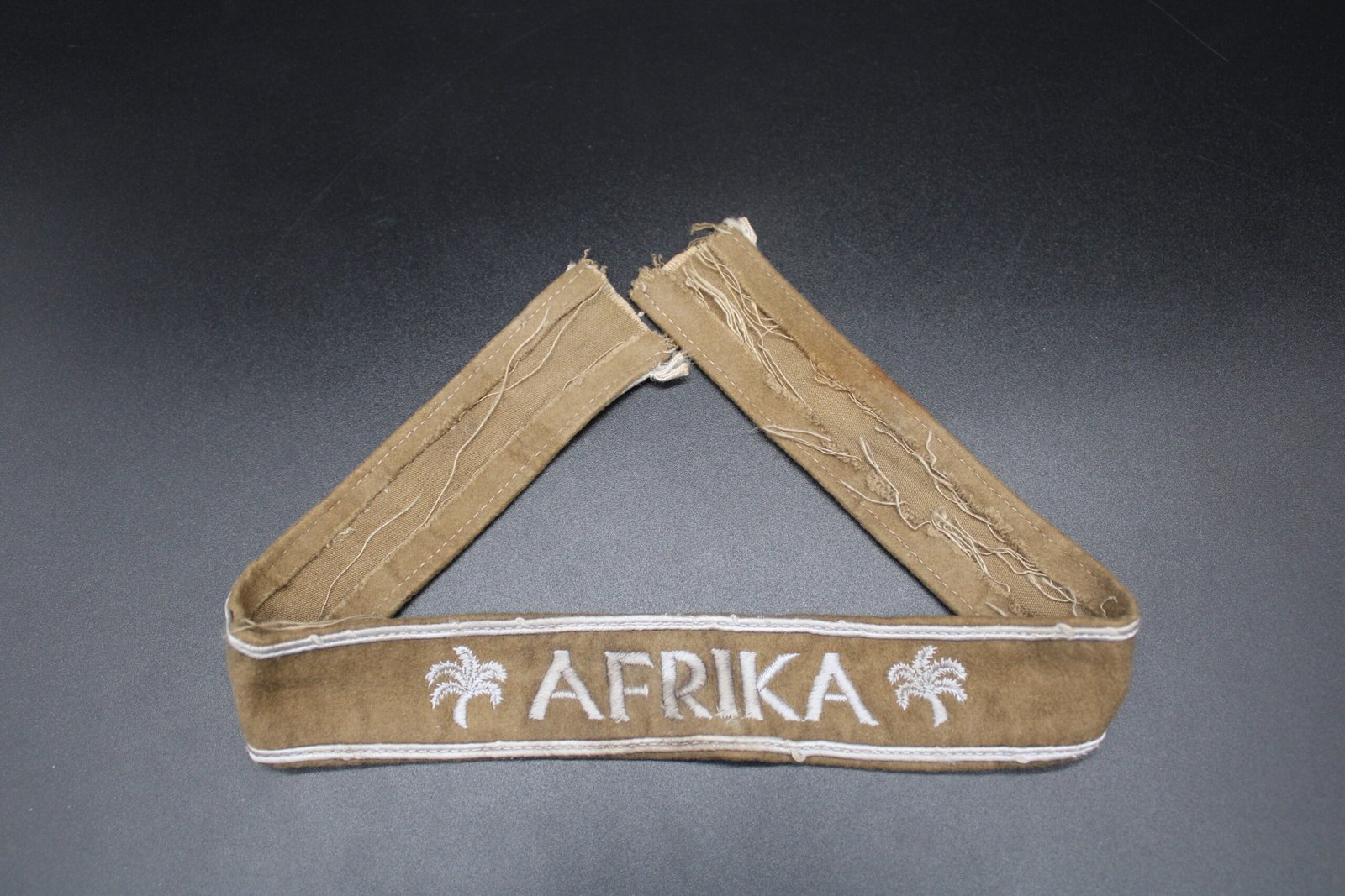 IMG_9814 Wehrmacht Campaign "Afrika" Camel Hair Cufftitle - Image 1