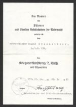 3x Award Docs: Stug-Brigade 191 & Art.Rgt.256 (KVK1, KVK2 & VWA) - Image 4