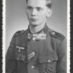 Studioportrait Wehrmacht Soldier wearing ISA, SA-Sportabz. & VWA