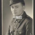 Studioportrait Wehrmacht Soldier wearing VWA