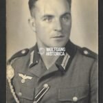 Studioportrait Wehrmacht Soldier wearing EK1 & Schützenschnur