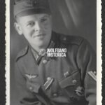 Studioportrait Wehrmacht Soldier wearing ISA & VWA