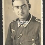 Studioportrait Wehrmacht Soldier wearing ISA & VWA