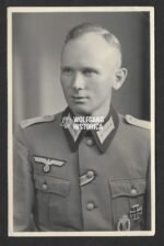 Studioportrait Wehrmacht Officer wearing ISA & EK1