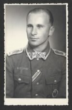 Studioportrait Wehrmacht NCO wearing ISA & VWA