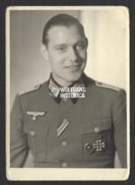 Studioportrait Wehrmacht Officer wearing Ek1 & VWA
