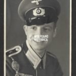 Studioportrait Wehrmacht NCO wearing Schutzenschnür and "Lehr" shoulderboards