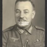 Studioportrait Wehrmacht Soldier wearing KVK2X