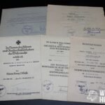 4x Award Docs: 20. Panzer-Division (Signature of Von Thoma!)