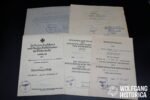 4x Award Docs: 20. Panzer-Division (Signature of Von Thoma!)