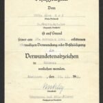 VWA Schwarz Award Doc: Schützen-Rgt. 304 (2. Panzer-Division) - Signed by Mickley!
