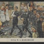 Dutch NSB Postcard "1934 W.A. Marcheert"