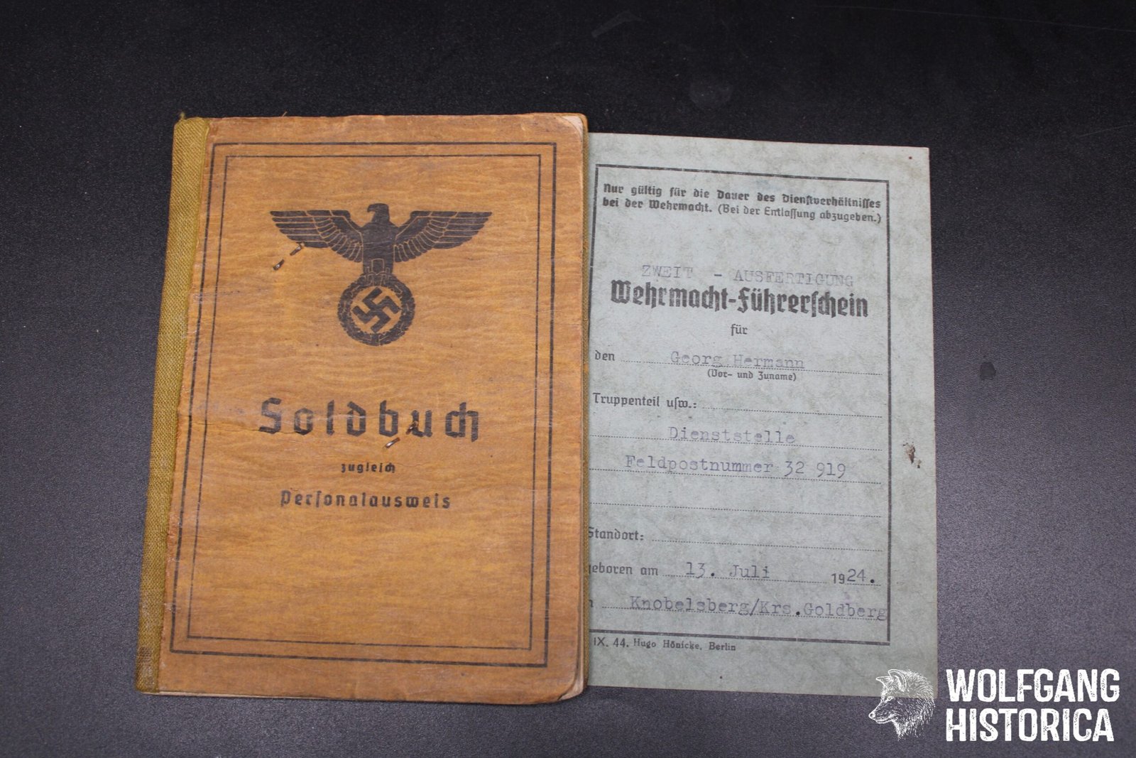 IMG_0354 KIA Soldbuch Panzer-Regiment 31 (Panther!) (Succumbed to his Wounds on May 8, 1945!) - Image 1